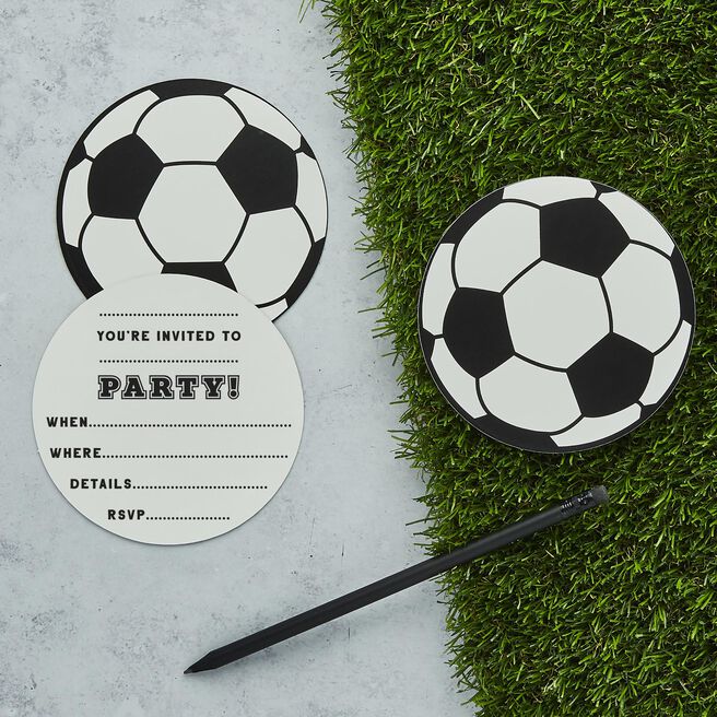 Football Party Invitations - Pack of 10