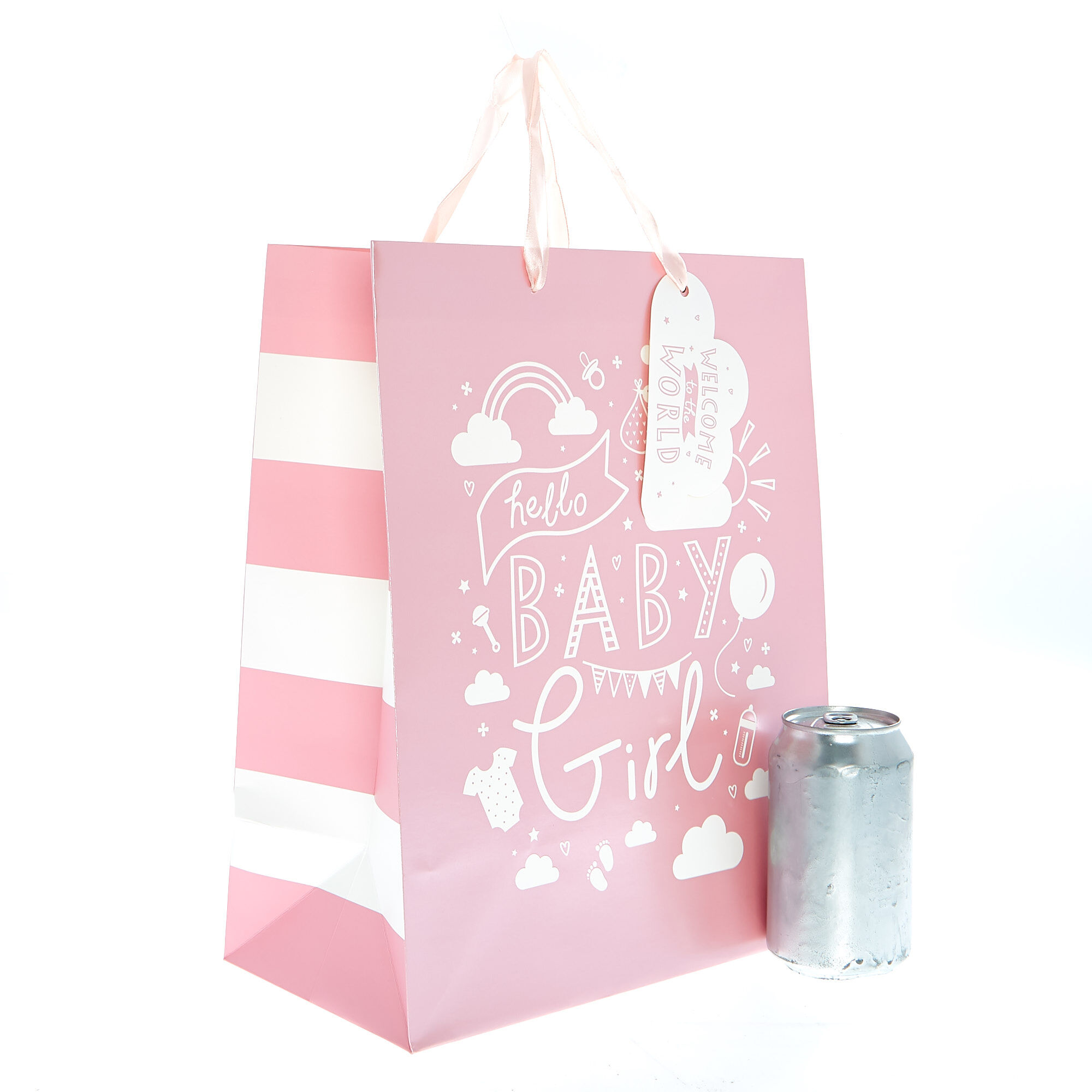 Buy Large Portrait Gift Bag Hello Baby Girl for GBP 1.49 Card