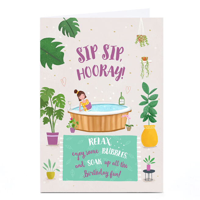 Personalised Birthday Card - Soak Up The Fun