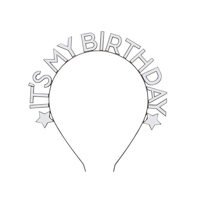 Monochrome It's My Birthday Headband
