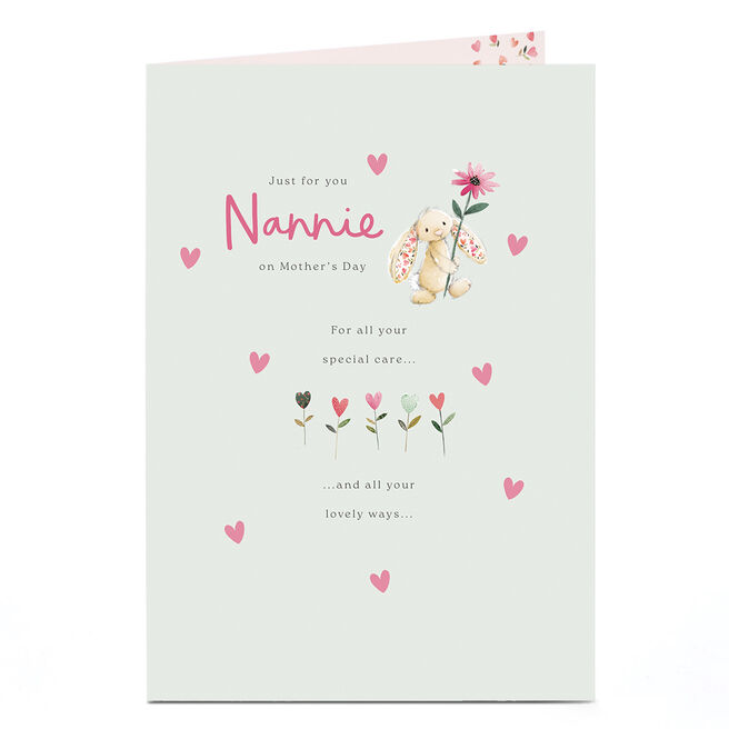 Mother's Day Card - Happiest of Days Bunny, Nannie
