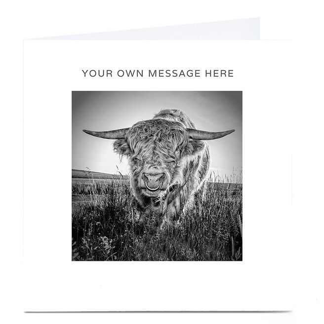 Personalised Card - Highland Cow