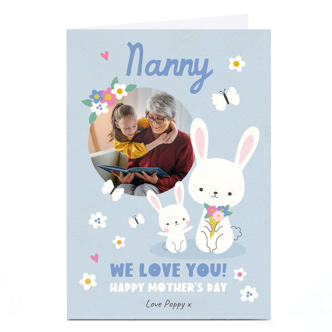 Photo Lemon & Sugar Mother's Day Card - Nanny Bunny