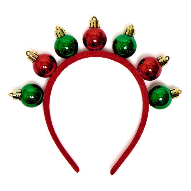 Christmas Bauble Headband,  Christmas Bauble Headband