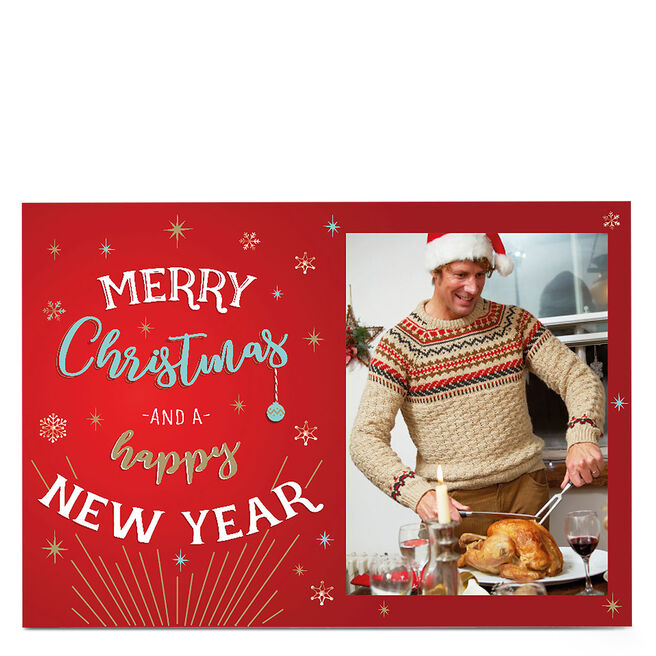 Photo Upload Christmas Card - Merry Christmas