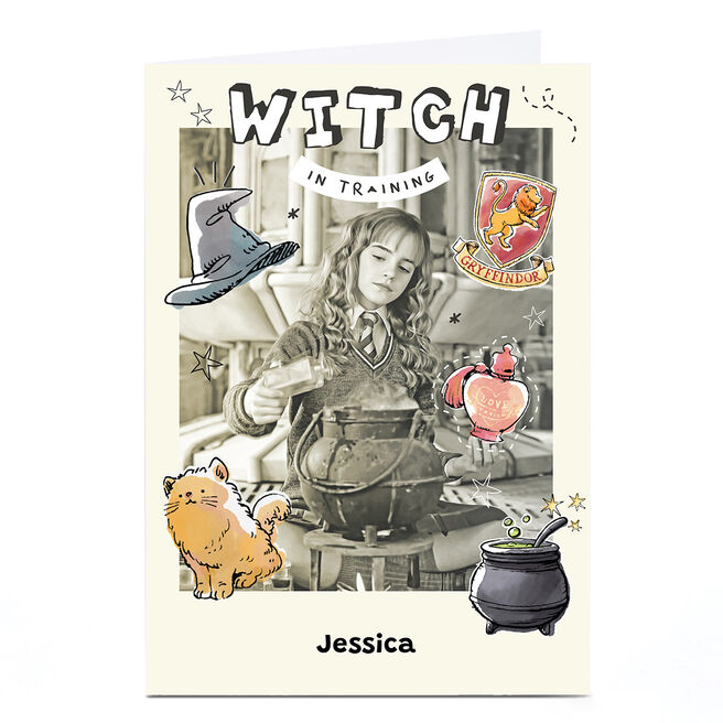 Personalised Birthday Card - Harry Potter Witch In Training