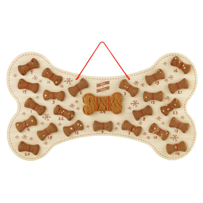Fill Your Own Wooden Bone Dog Advent Calendar