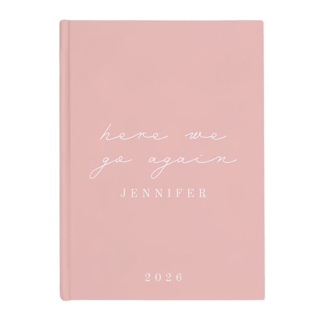 Personalised Diary - Here We Go Again