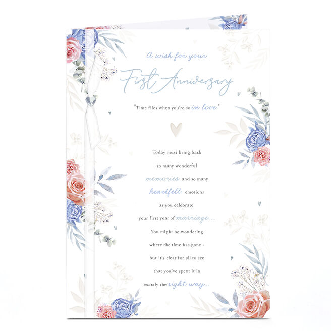 Anniversay Card - Your 1st Anniversary