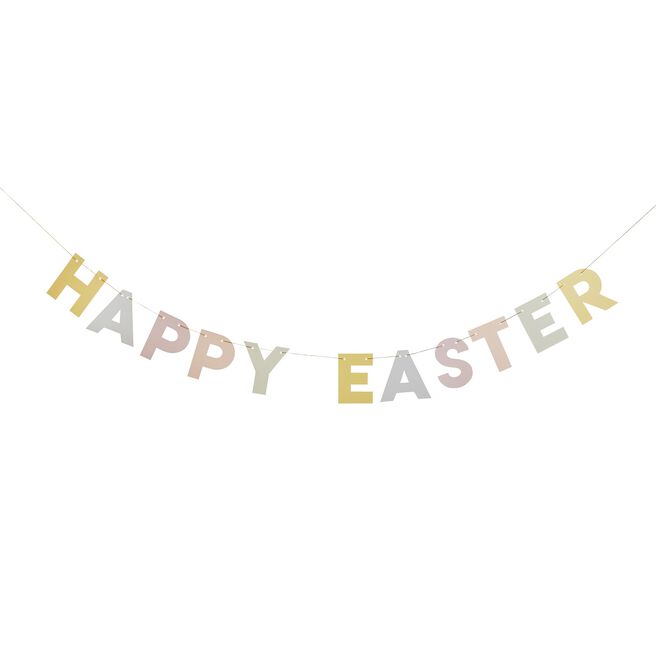 Pastel Happy Easter Card Banner 2m