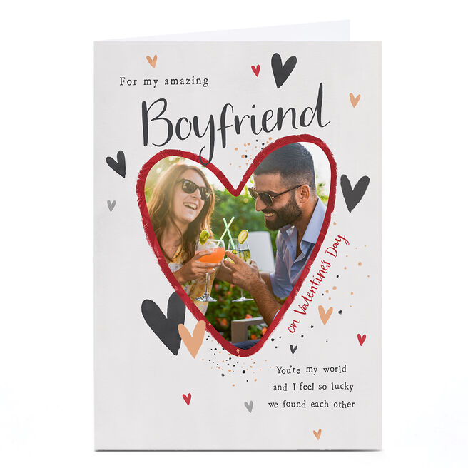Photo Valentine's Day Card - You&rsquo;re My World, Boyfriend