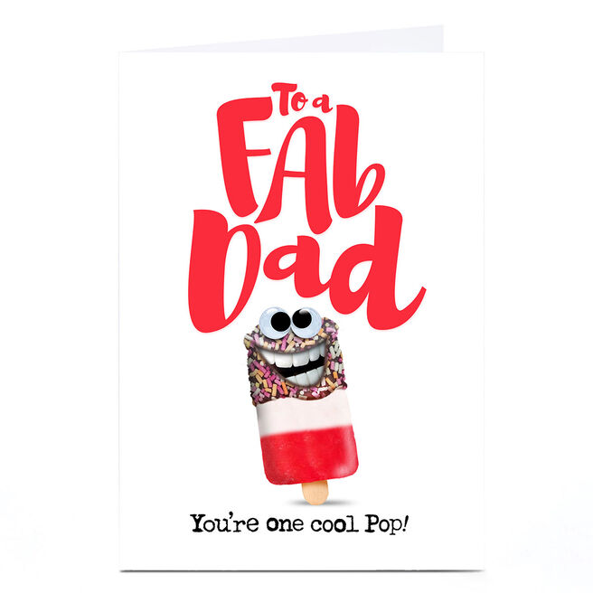 Personalised PG Quips Father's Day Card - To A Fab Dad