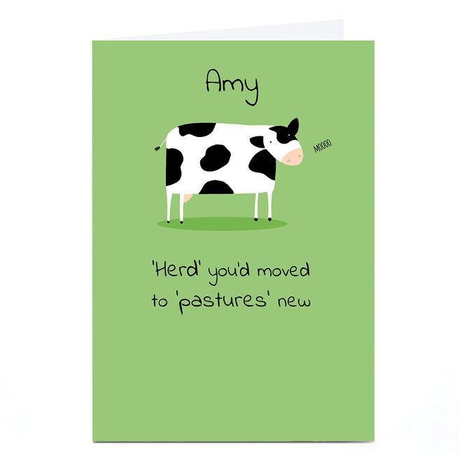 Personalised Cory Reid Card - Herd You'd Moved