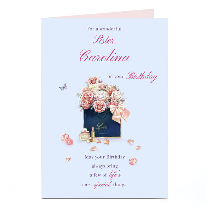 Personalised Birthday Card - Sister, Life's Most Special Things