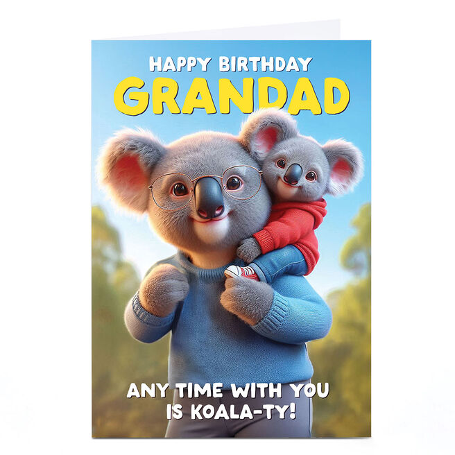 Birthday Card - Koala-ty Time, Grandad