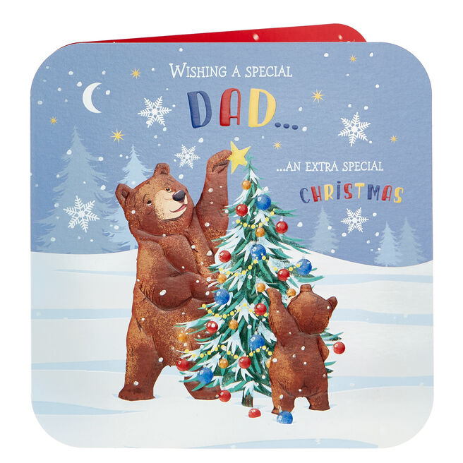 Platinum Collection Christmas Card - Dad, Bears