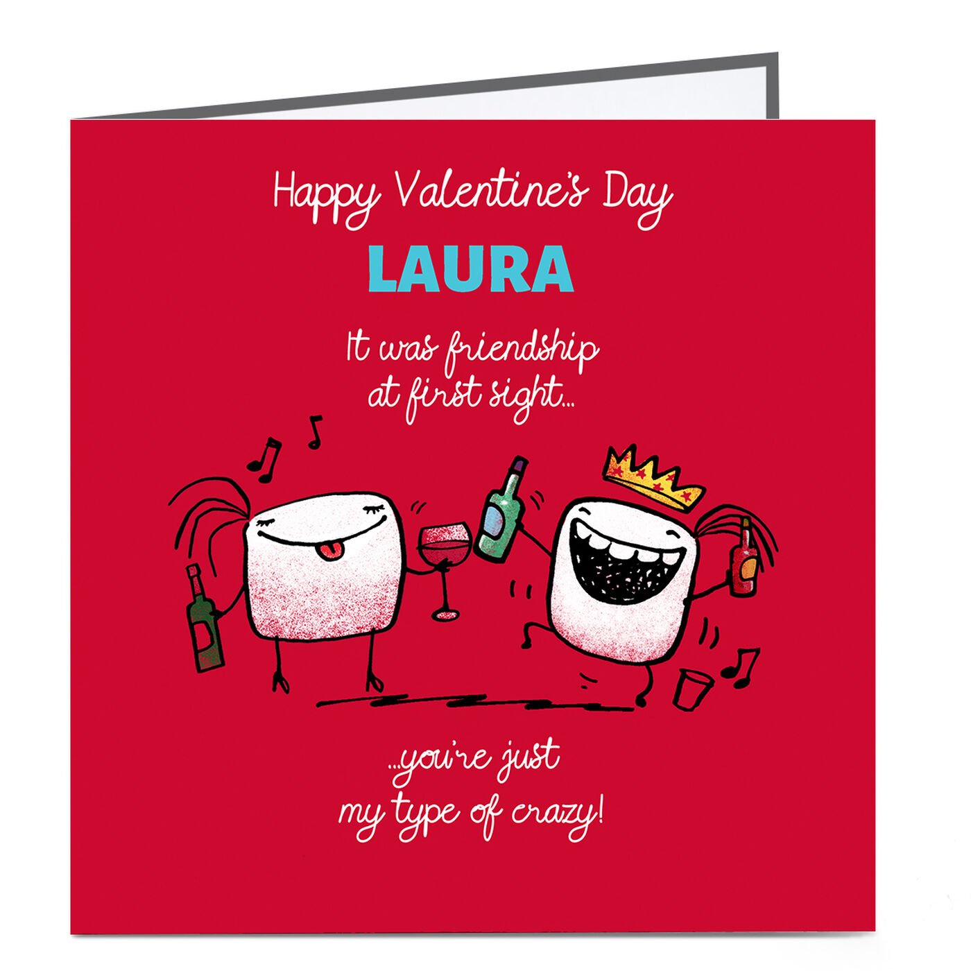 Buy Personalised Valentine's Day Card It Was Friendship for GBP 3.29