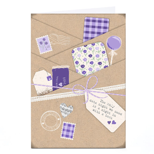 Date Night in With a Book Card