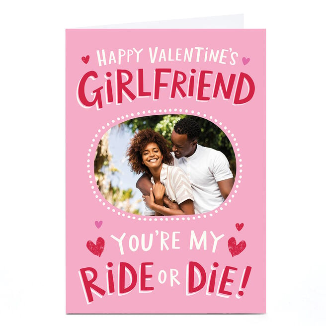 Photo Ebony Newton Valentine's Day Card - Girlfriend Ride or Die!
