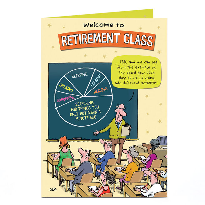 Personalised Retirement Card - Retirement Class