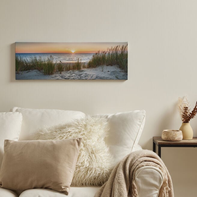 Personalised Panoramic Landscape Photo Canvas 30cm x 90cm