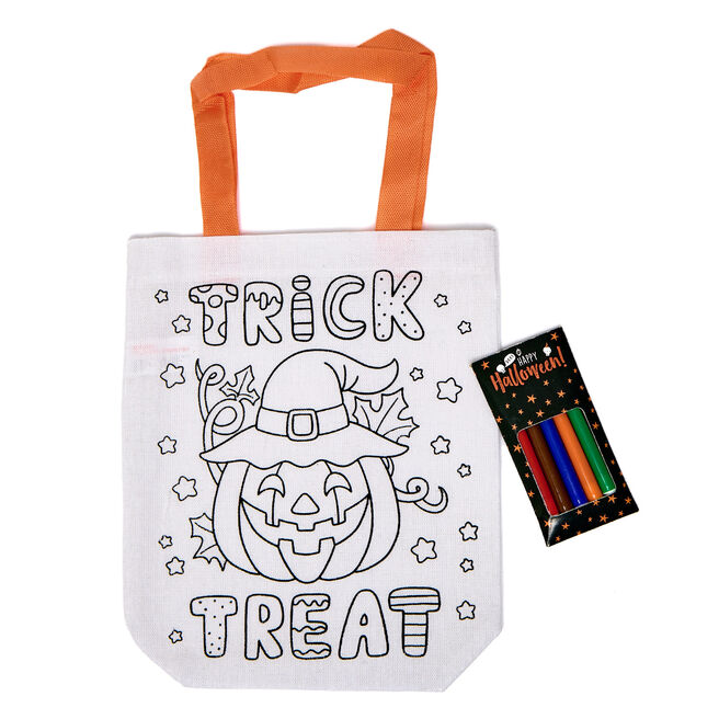 Colour Your Own Trick Or Treat Bag