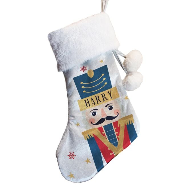 Personalised Nutcracker Christmas Stocking,  Personalised Nutcracker Christmas Stocking