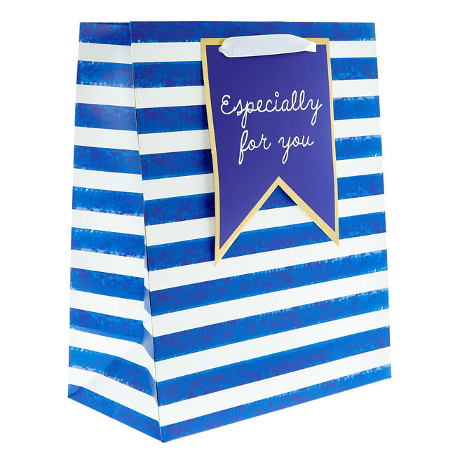 Large Portrait Gift Bag - Blue Especially For You
