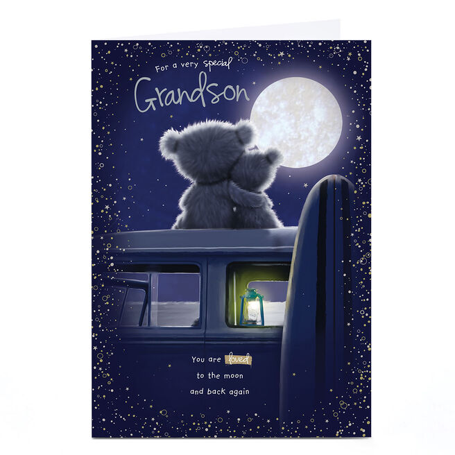 Personalised Hugs Birthday Card - Campervan Stargazing, Grandson