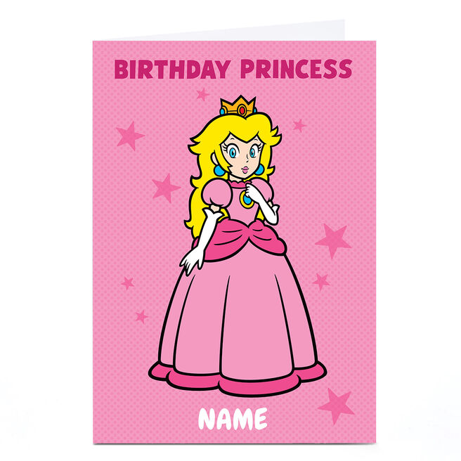 Personalised Birthday Card - Birthday Princess Peach