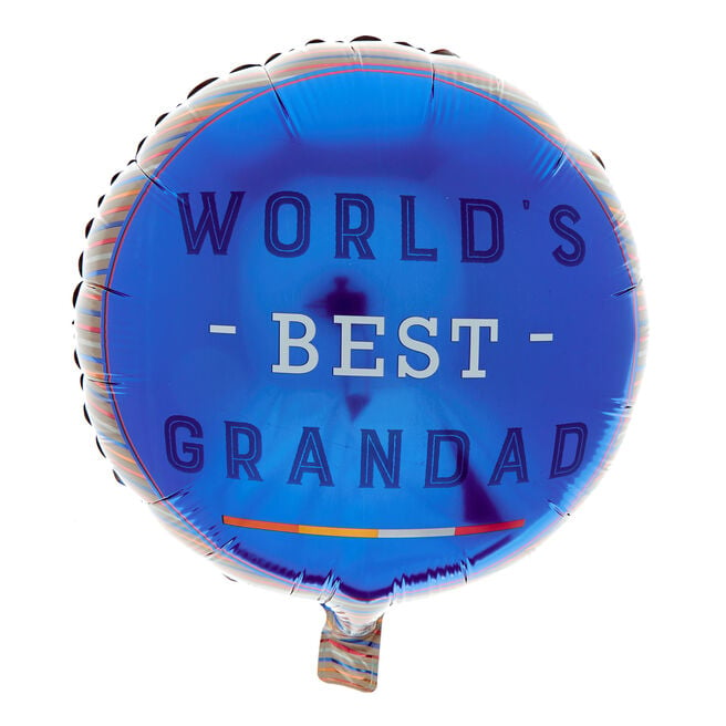 World's Best Grandad 18-Inch Foil Helium Balloon