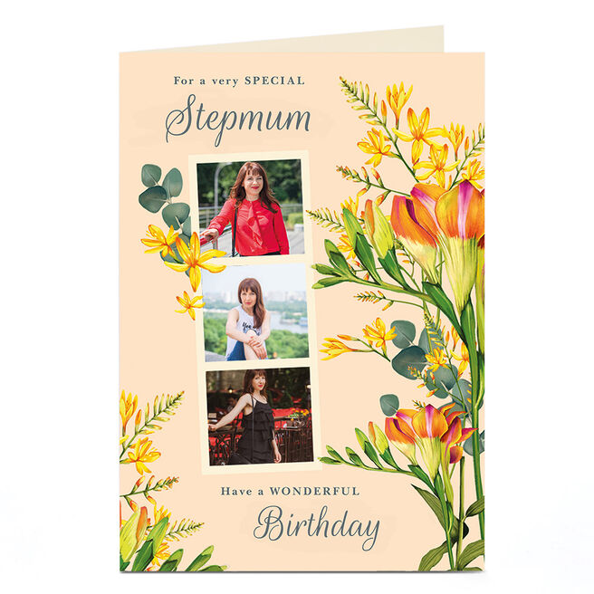 Photo Card - Floral Any Occasion & Relation