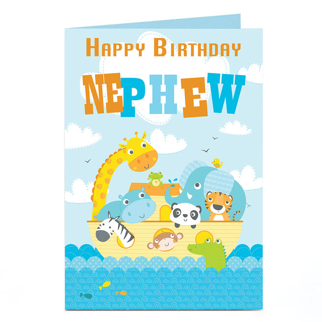 Personalised Birthday Card - Animal Ark Nephew