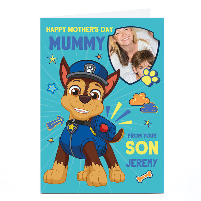 Photo Paw Patrol Mother's Day Card - From your Son