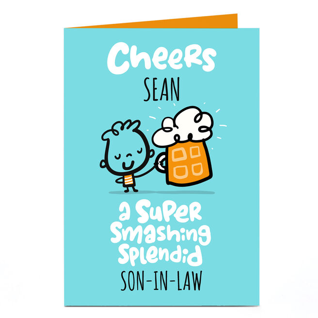 Personalised Fruitloops Birthday Card - Son-in-Law Super, Smashing, Splendid