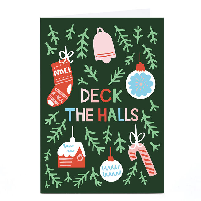 Peronalised Ashley Le Quere Christmas Card - Deck the Halls