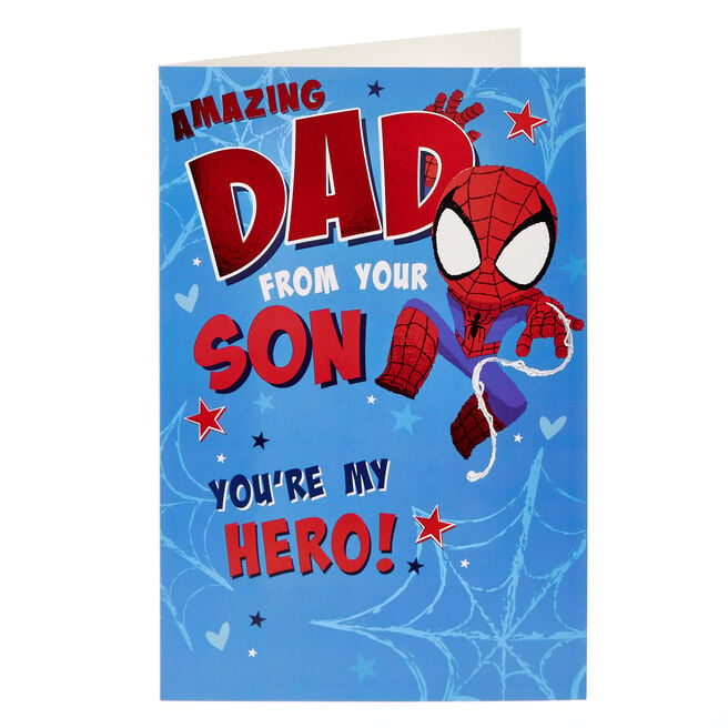 Dad From Son Spider-Man Father's Day Card