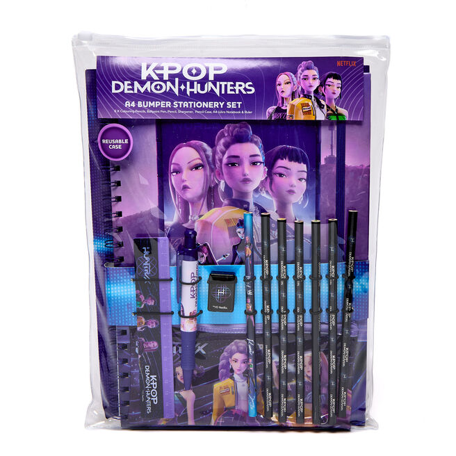 K-Pop Demon Hunters A4 Bumper Stationery Set