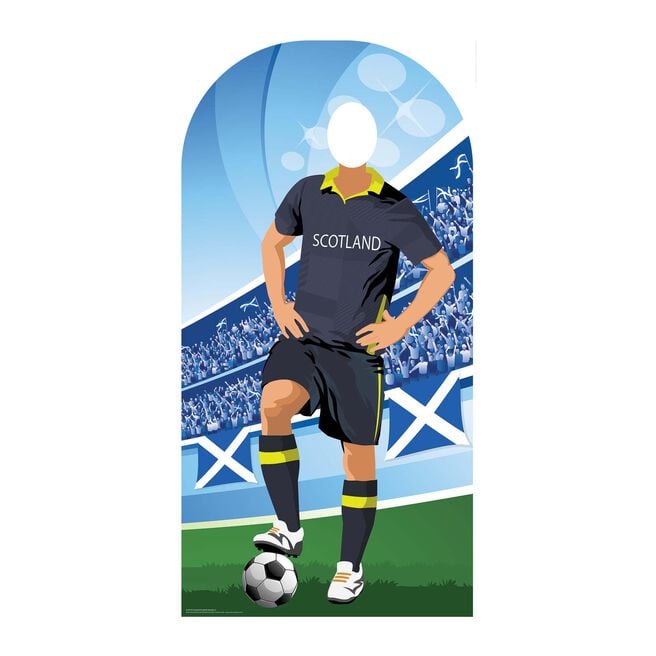 Scotland World Cup Football Stand In Cardboard Cutout 