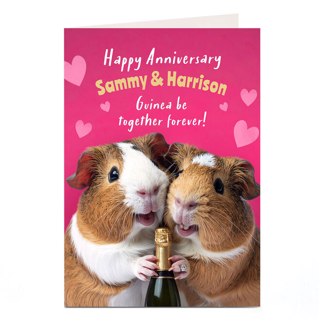 Personalised Anniversary Card - Guinea Be Together Forever