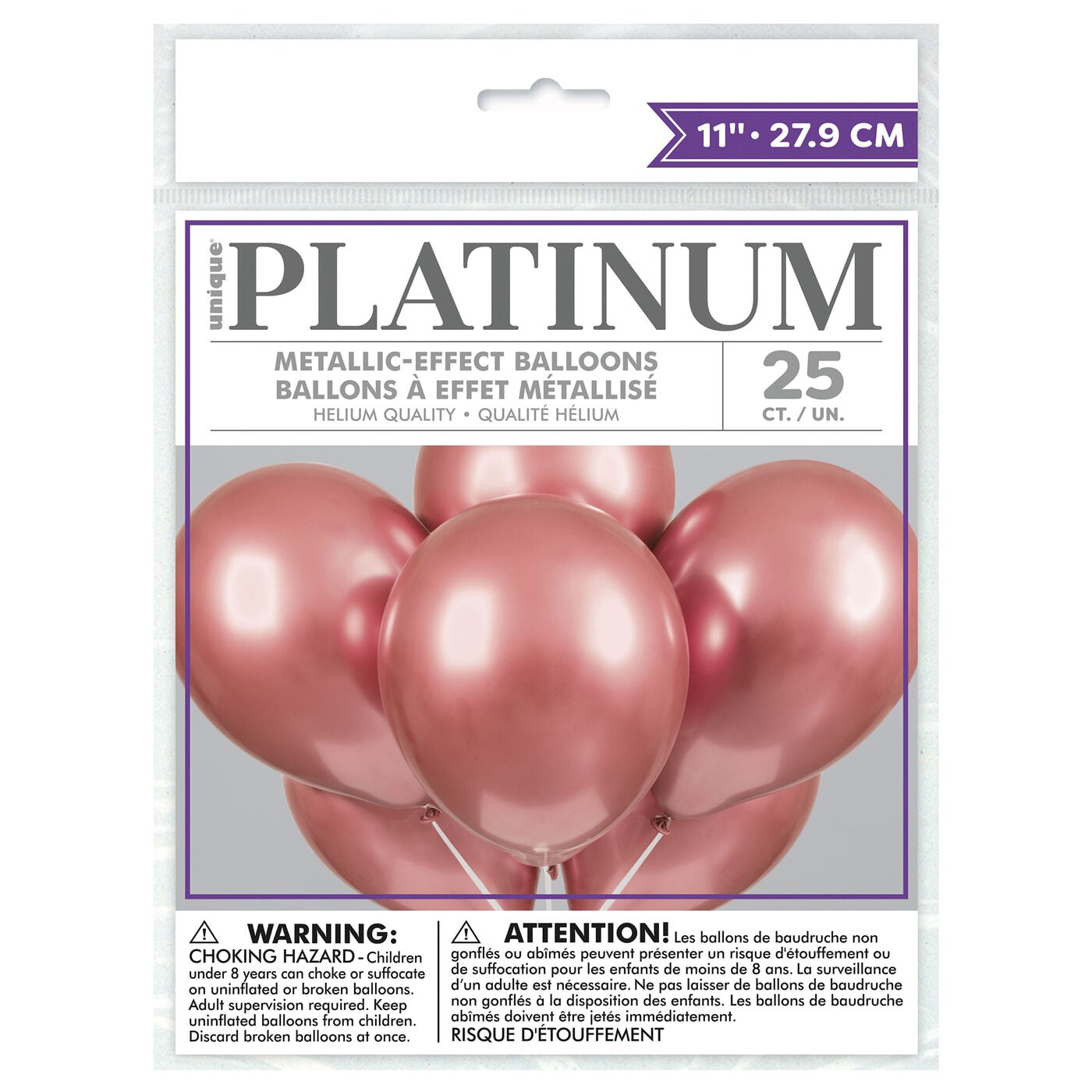 Ballonnen metallic rosé goud 100 stuks Ballonnen metallic rosé goud 100 stuks