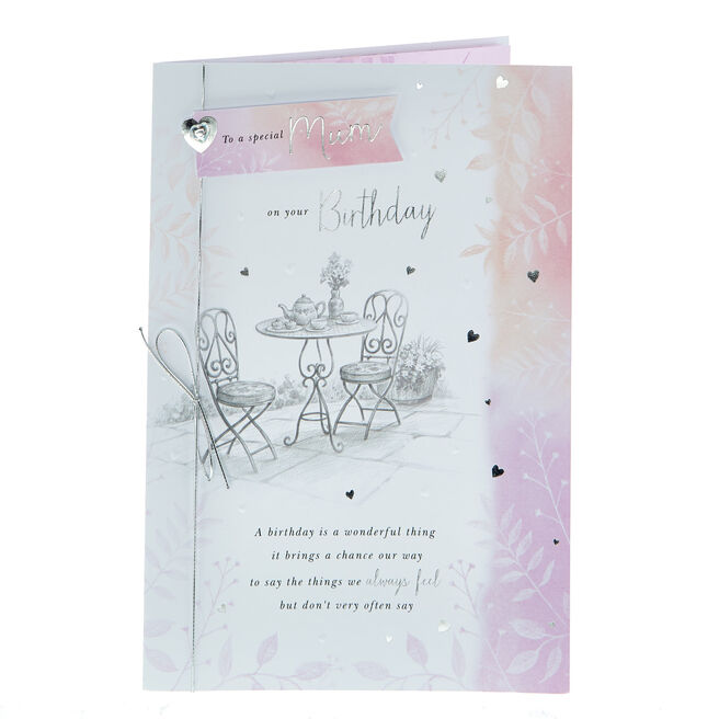 Birthday Card - Special Mum Garden Scene