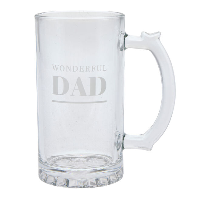 Wonderful Dad Glass Tankard