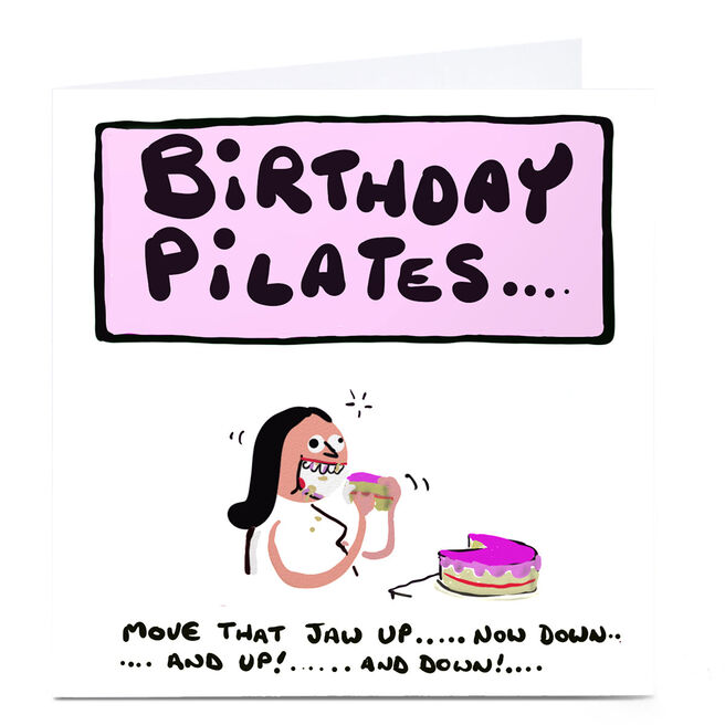 Personalised Do Something David Birthday Card - Pilates