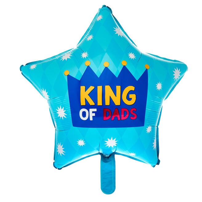 King of Dads Star 19-Inch Foil Helium Balloon