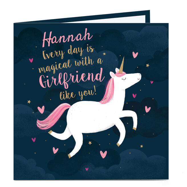 Personalised Card - Girlfriend, Magical Days