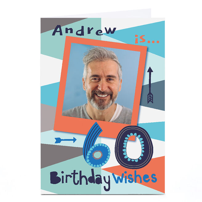 Bev Hopwood 60th Birthday Photo Card - Birthday Wishes