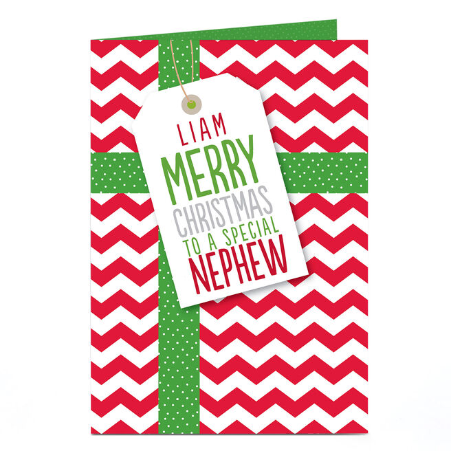 Personalised Christmas Card - Nephew