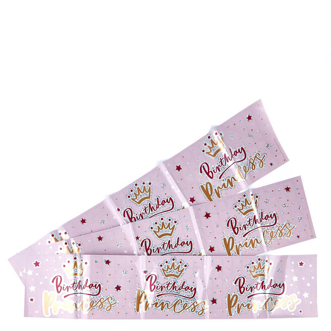 Pink Birthday Princess Party Banners - Pack Of 3 