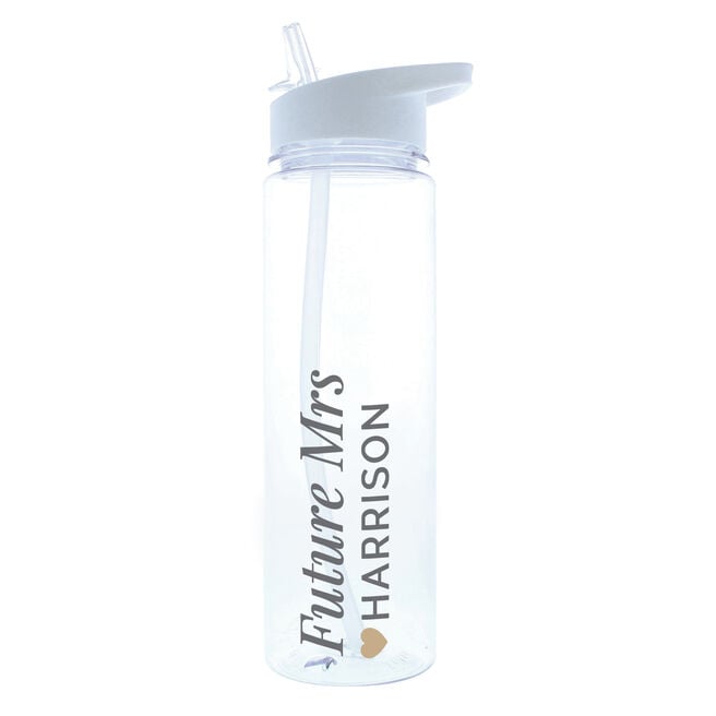 Personalised Water Bottle - Gold Heart 